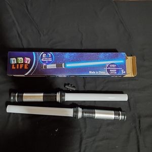 LED saber lasers swords 2 in 1